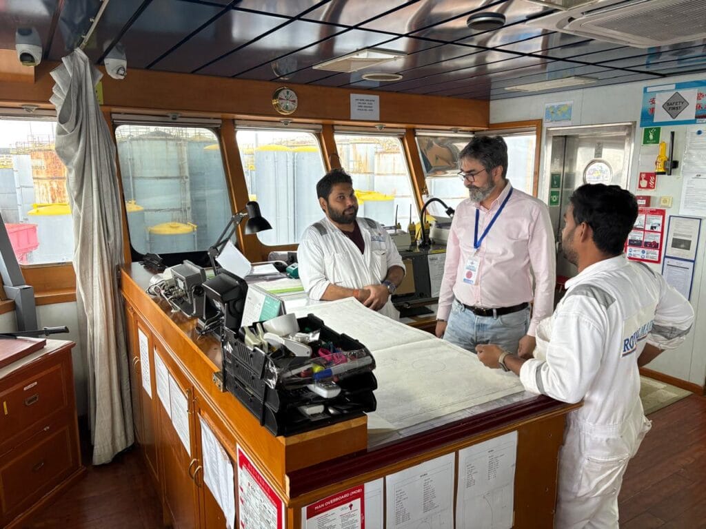 Managing Director Mr. Daljit on Vessel Visit